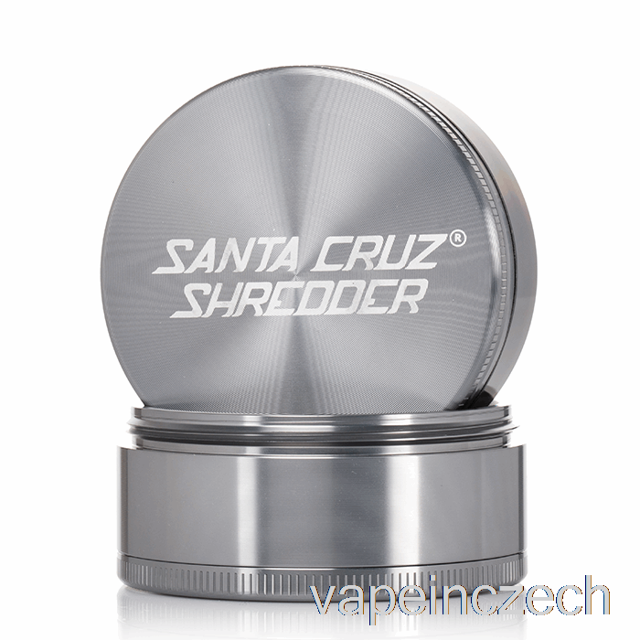 Santa Cruz Skartovač 2,75 Palce Velký 4dílný Mlýnek šedý (70 Mm) Vape Bez Nikotinu